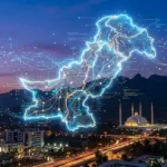Pakistan national AI ecosystem digital network over Islamabad